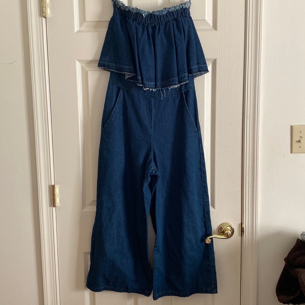 Anthropologie Hei Denim Jumpsuit